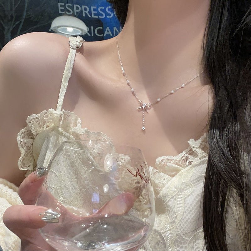 Bow Necklace - Bella - Gold Plated - Abbott Atelier