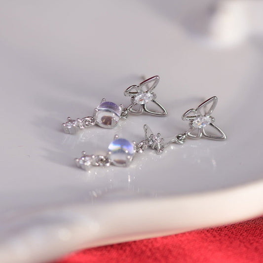 Butterfly Drop Earrings - Judy - Hypoallergenic - Abbott Atelier