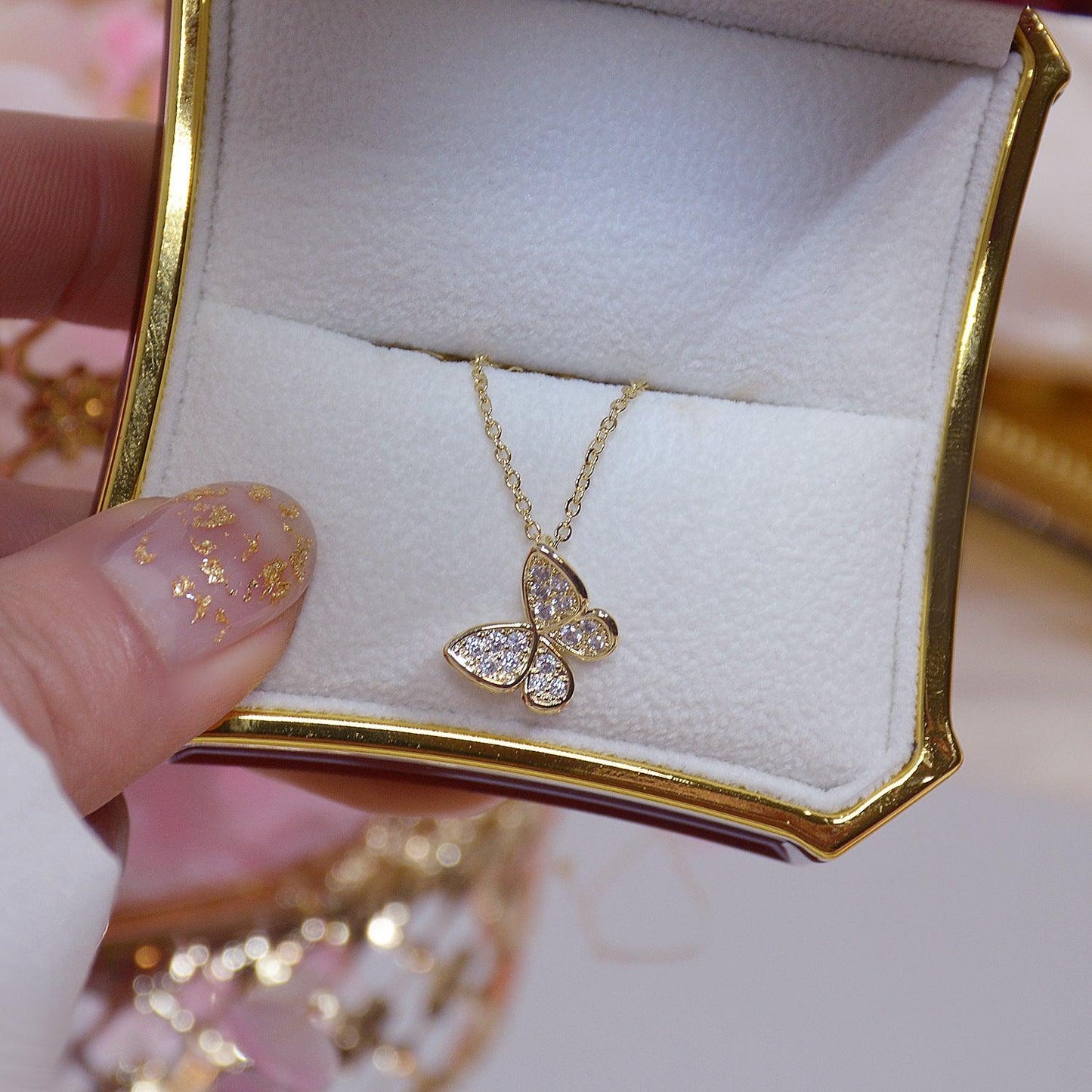 Butterfly Necklace - Nina - Gold - Plated - Abbott Atelier