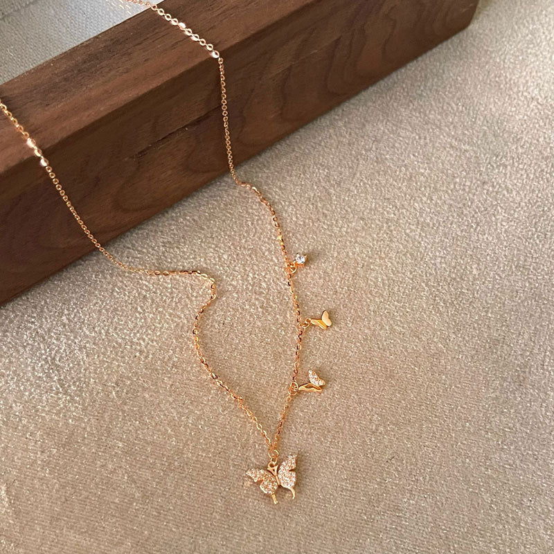 Butterfly Necklace (Solid Silver) - Hypoallergenic - Abbott Atelier