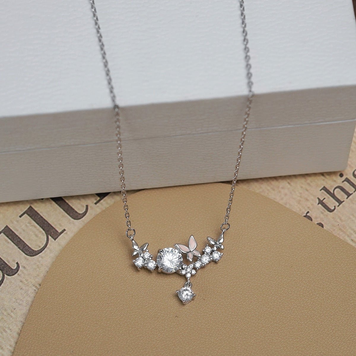 Butterfly Necklace (Solid Silver) - Janice - Hypoallergenic - Abbott Atelier