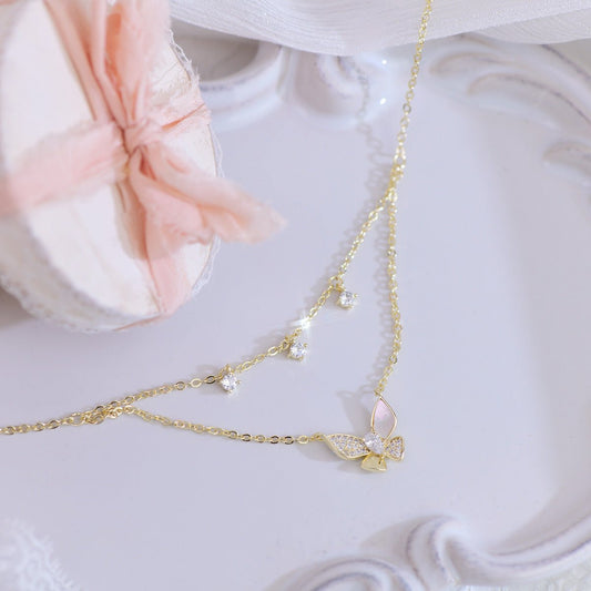 Butterfly Necklace - Tanya - Gold - Plated - Abbott Atelier