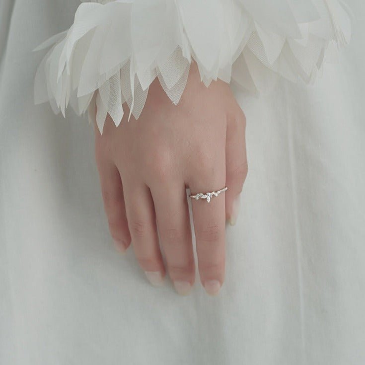 Butterfly Ring - Aria (Solid Silver) - Hypoallergenic - Abbott Atelier