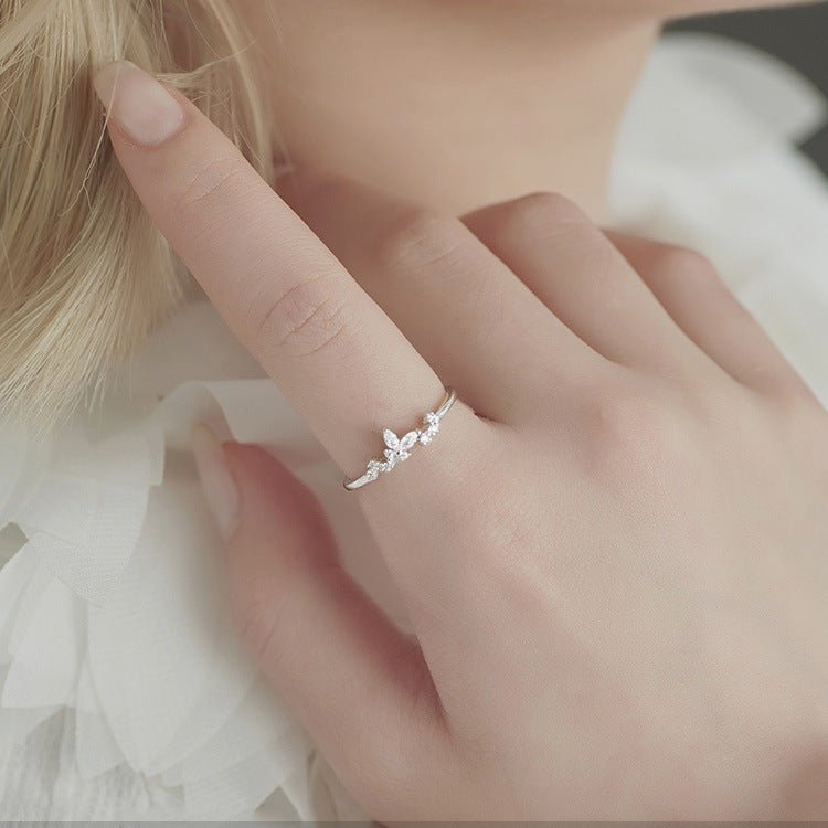 Butterfly Ring - Aria (Solid Silver) - Hypoallergenic - Abbott Atelier