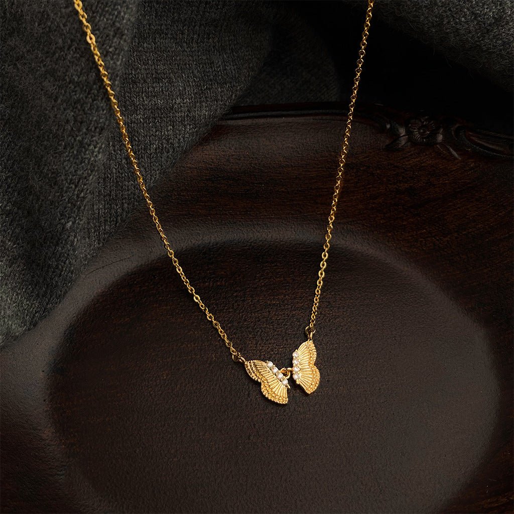 Butterfly Waltz Necklace - Gold - Plated - Abbott Atelier