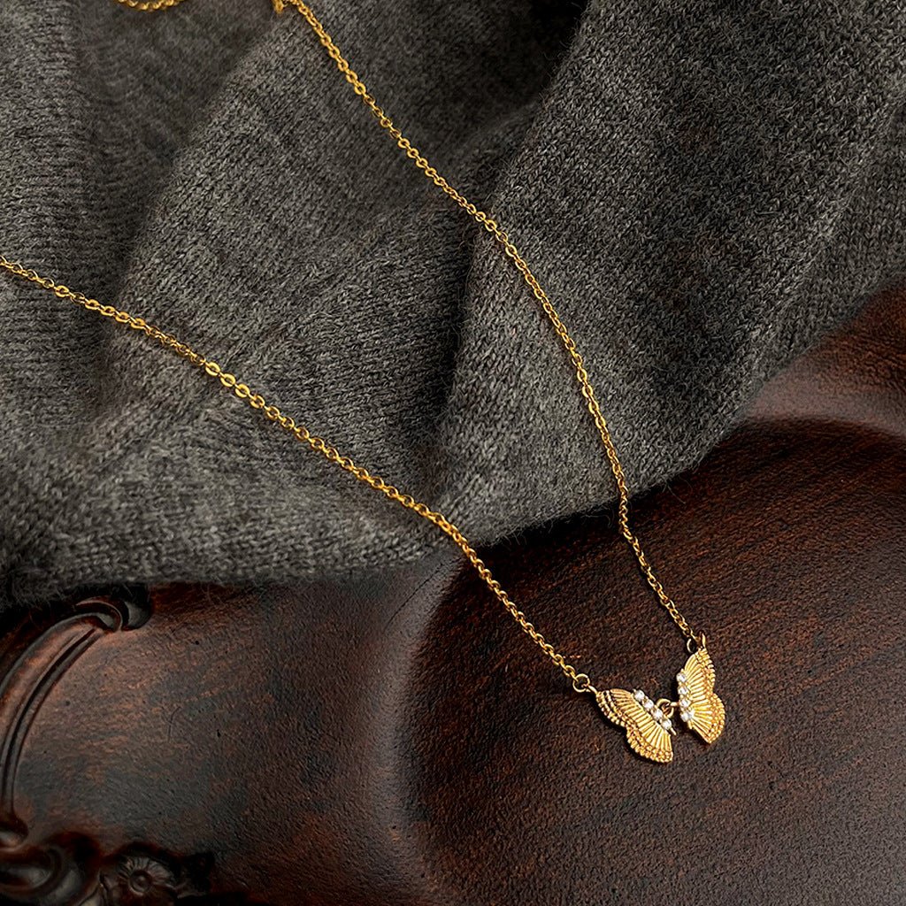 Butterfly Waltz Necklace - Gold - Plated - Abbott Atelier
