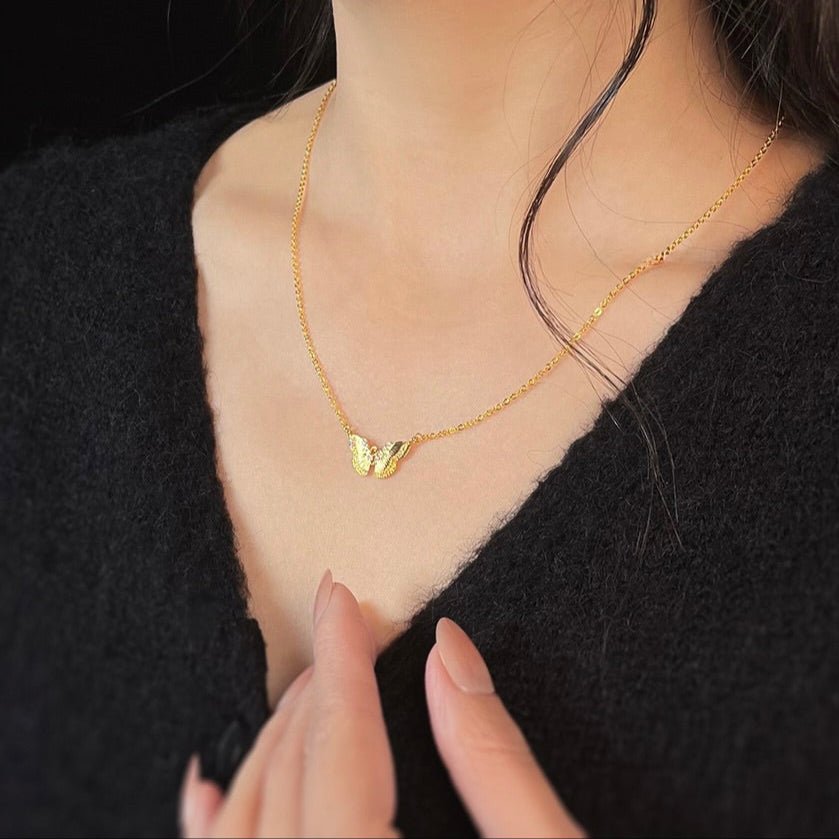 Butterfly Waltz Necklace - Gold - Plated - Abbott Atelier