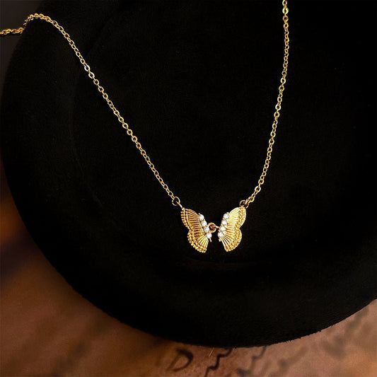Butterfly Waltz Necklace - Gold - Plated - Abbott Atelier