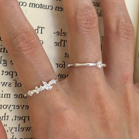 Butterfly Waltz Ring Set - Gold - Plated - Abbott Atelier