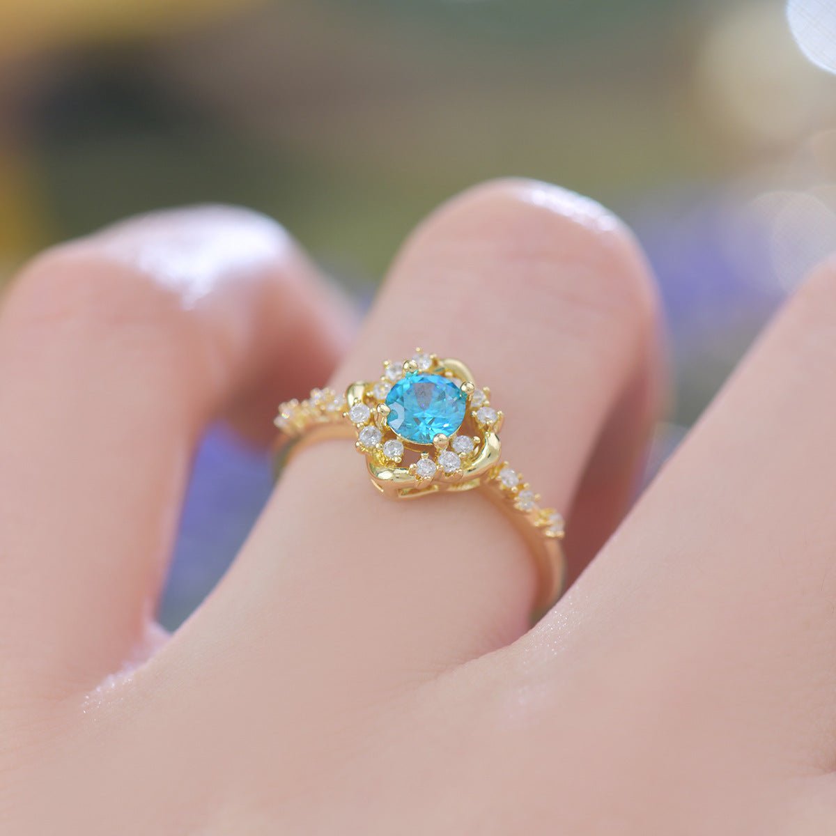 Capri Oceanlight Ring - Gold - Plated - Abbott Atelier