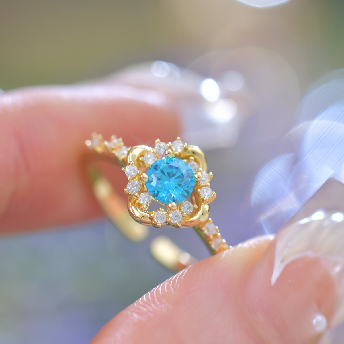 Capri Oceanlight Ring - Gold - Plated - Abbott Atelier