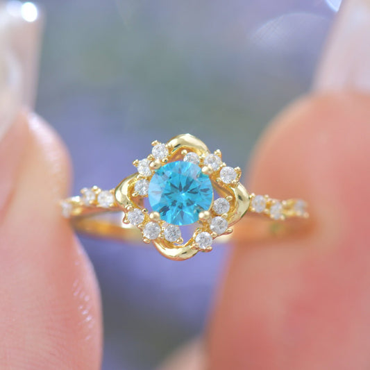 Capri Oceanlight Ring - Gold - Plated - Abbott Atelier