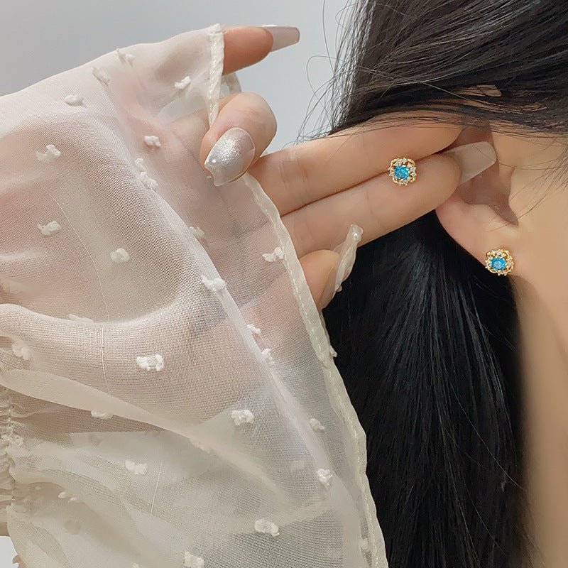 Capri Oceanlight Stud Earrings - Hypoallergenic - Abbott Atelier