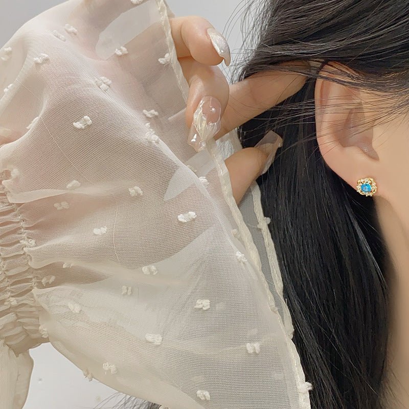 Capri Oceanlight Stud Earrings - Hypoallergenic - Abbott Atelier