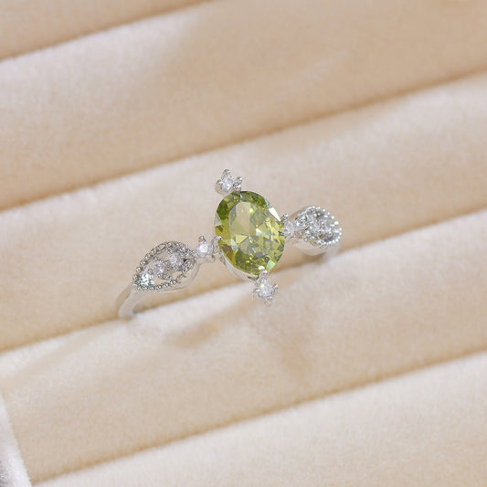 Cassie Peridot Ring - Gold - Plated - Abbott Atelier