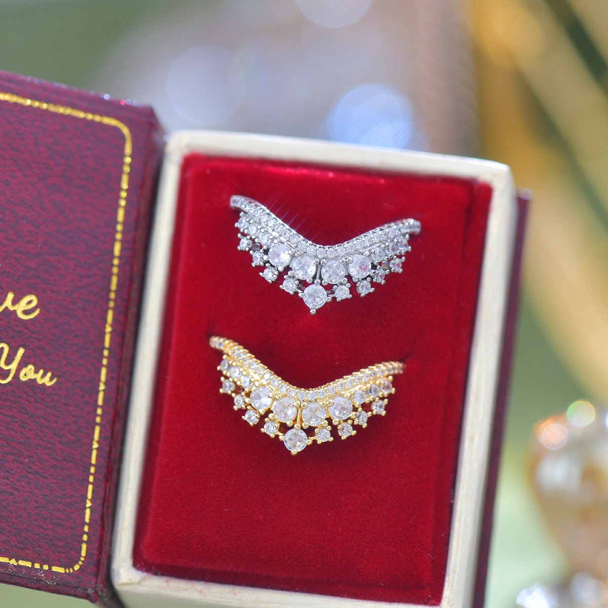 Celestia Tiara Ring in Gold - Gold - Plated - Abbott Atelier