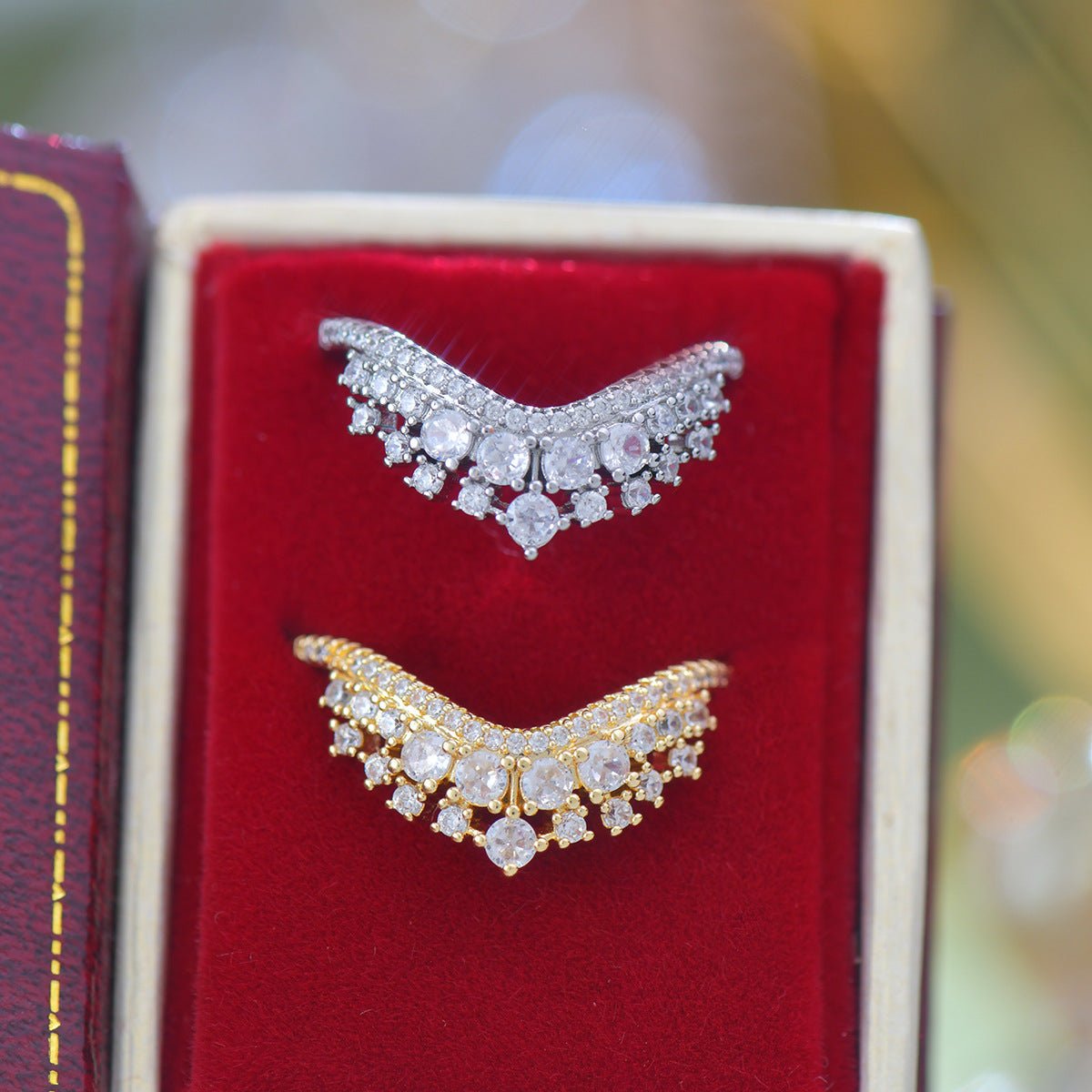 Celestia Tiara Ring in Silver - Gold - Plated - Abbott Atelier
