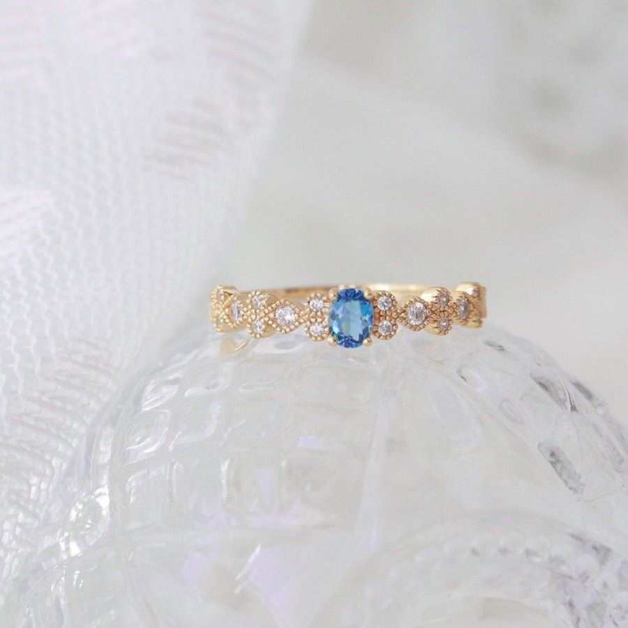 Cerulean Baroque Ring - Gold - Plated - Abbott Atelier