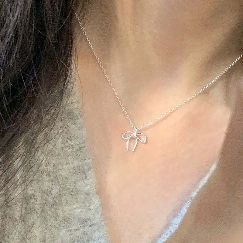 Cherie Bow Necklace - Gold Plated - Abbott Atelier