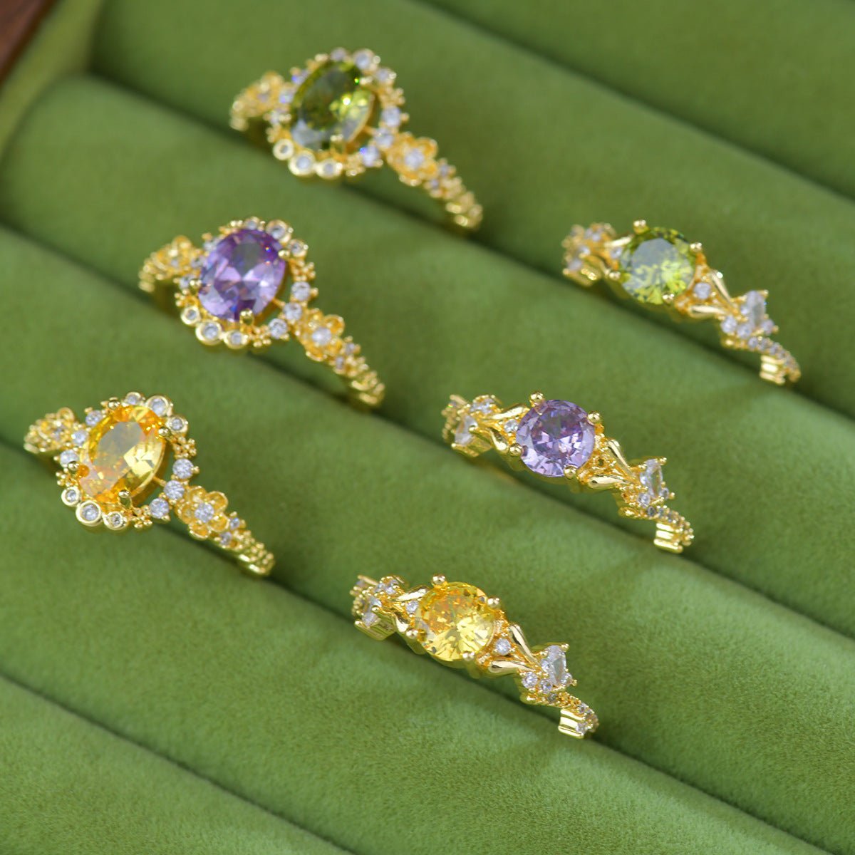 Citrine Bloom Ring - Gold - Plated - Abbott Atelier