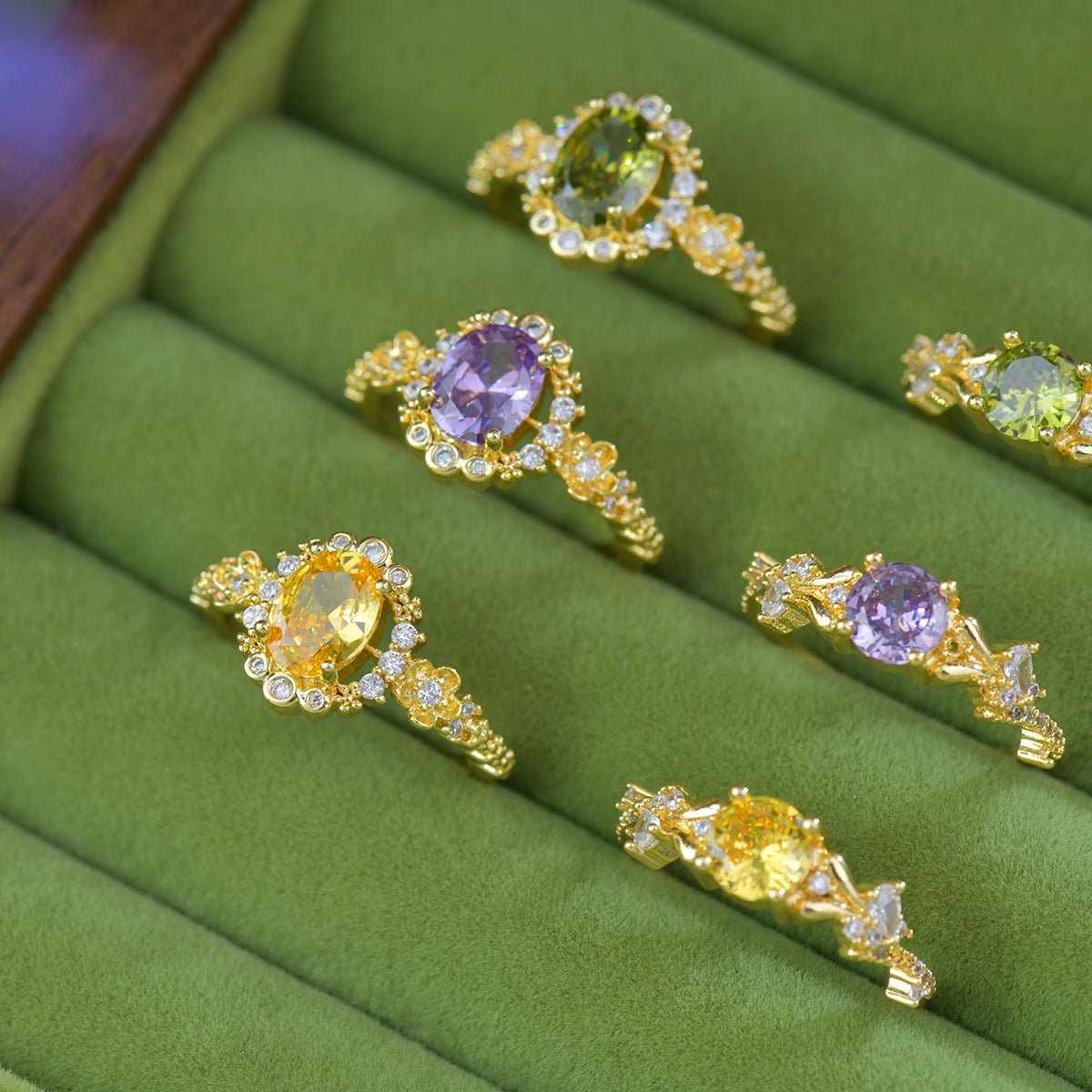 Citrine Bloom Ring - Gold - Plated - Abbott Atelier