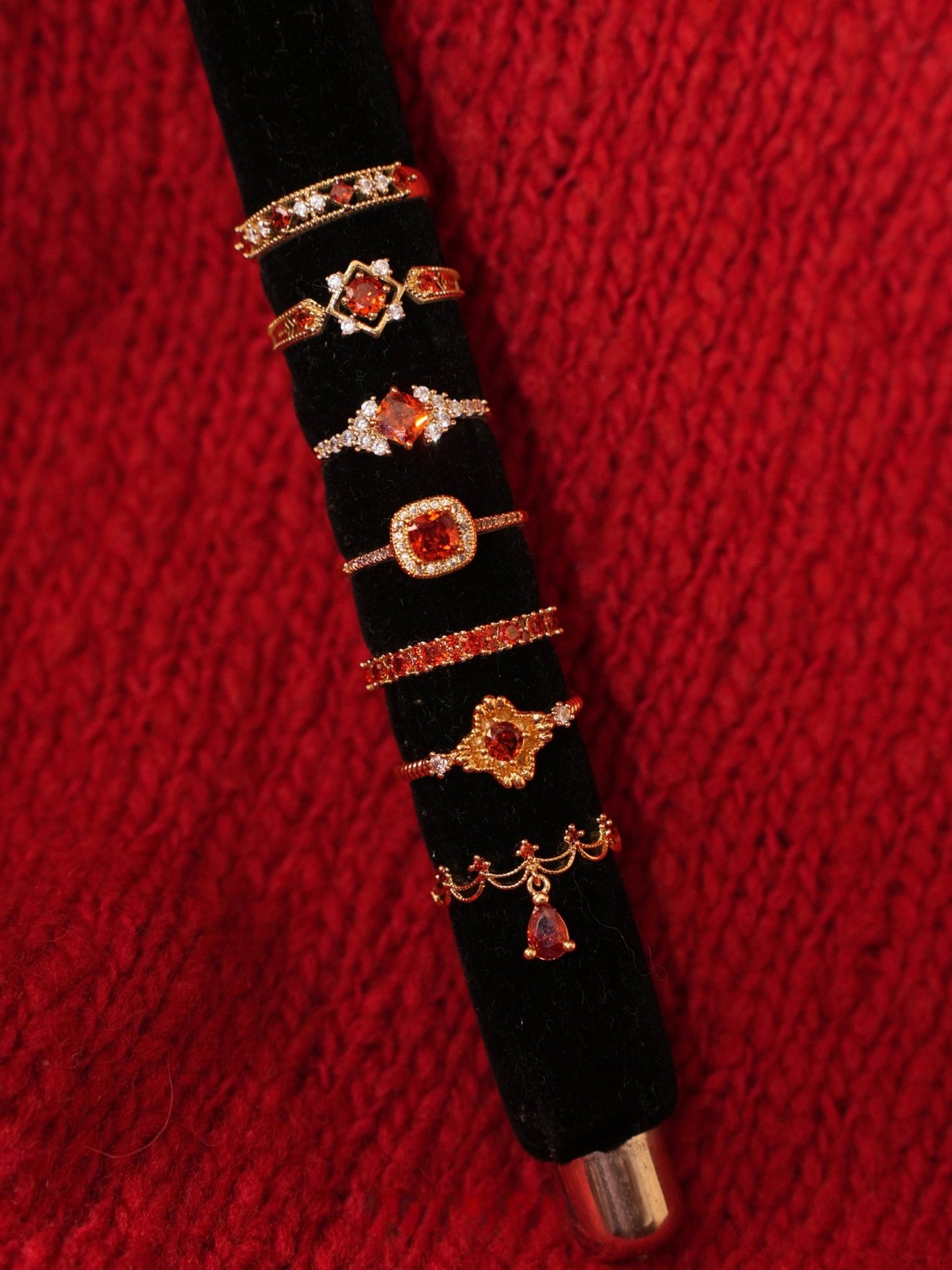 Clara Ruby Ring - Gold - Plated - Abbott Atelier