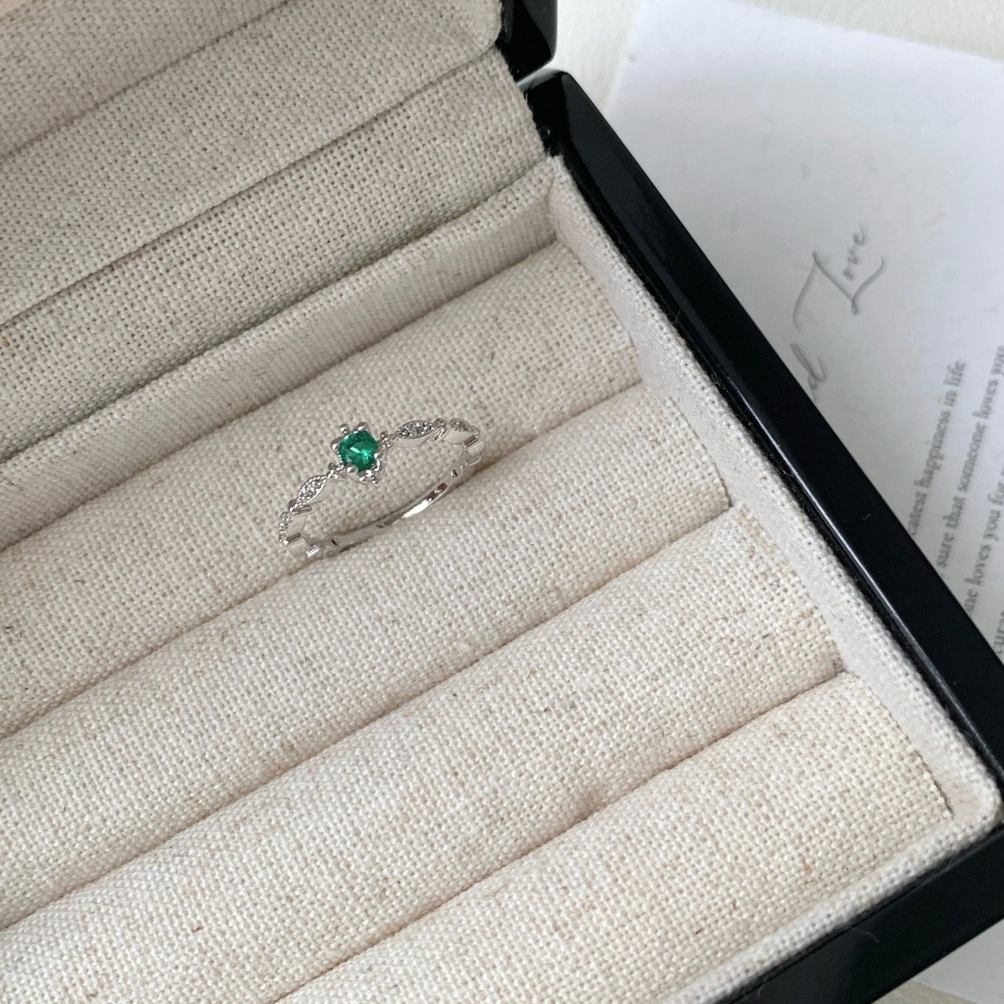 Constance Emerald Ring - Gold - Plated - Abbott Atelier