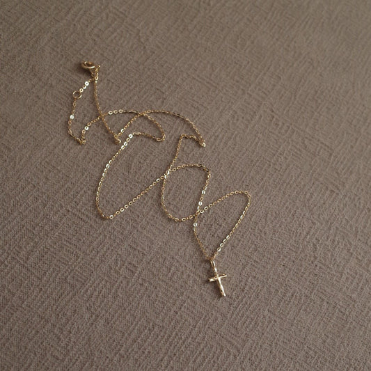 Cross Necklace (Solid Silver) - Hypoallergenic - Abbott Atelier