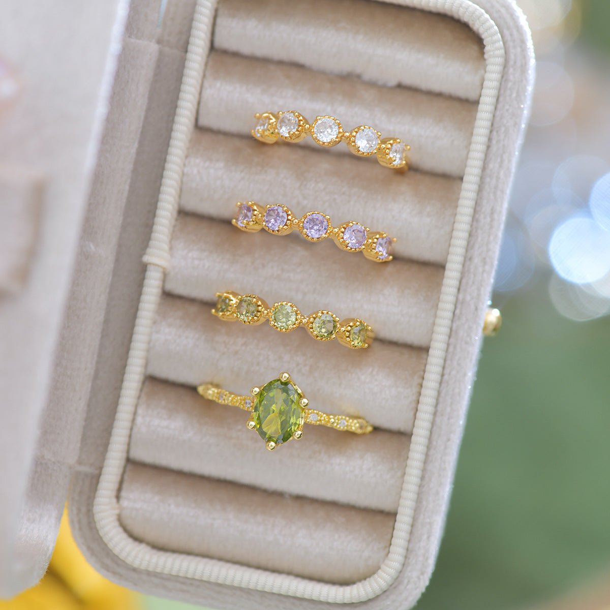 Diamond Band Ring - Gold - Plated - Abbott Atelier