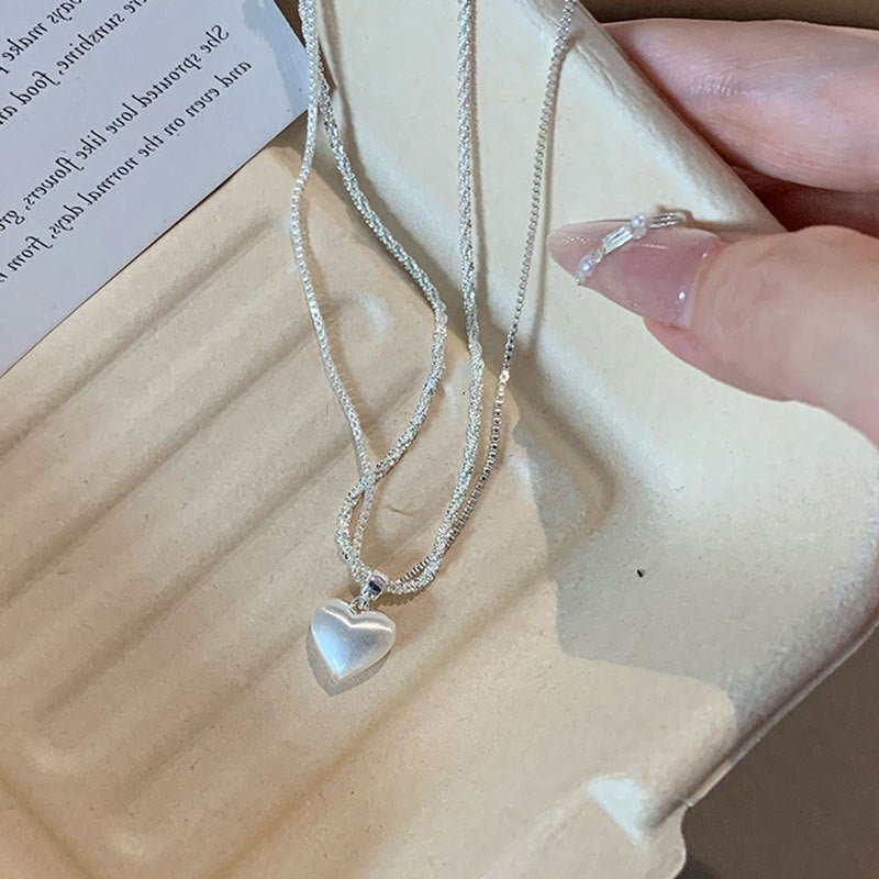 Double Strand Heart Necklace - Gold Plated - Abbott Atelier