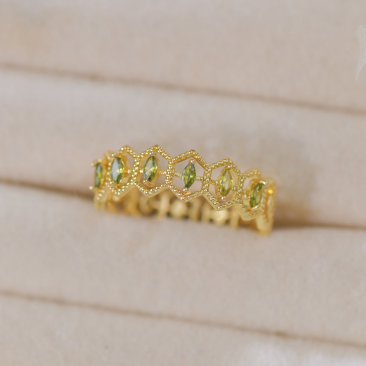 Elowen Marquise Band Ring - Gold - Plated - Abbott Atelier