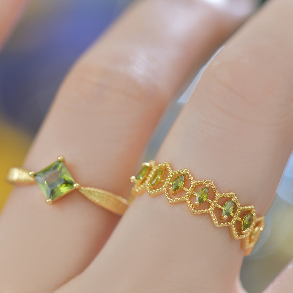 Elowen Marquise Band Ring - Gold - Plated - Abbott Atelier