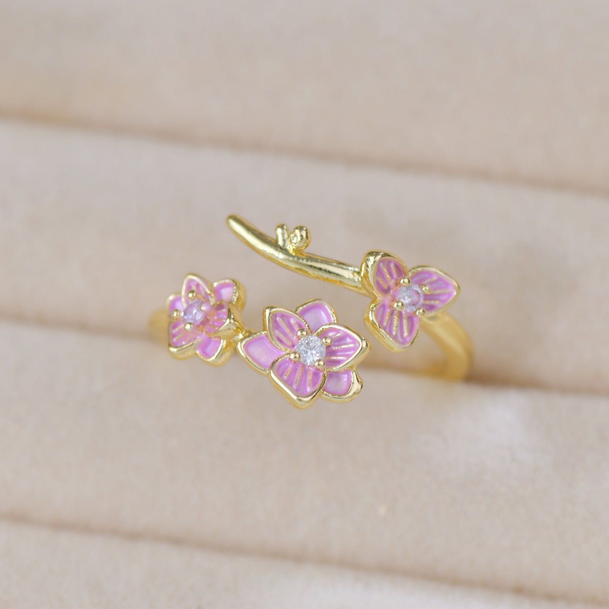 Endless Summer Ring in Pink - Gold - Plated - Abbott Atelier