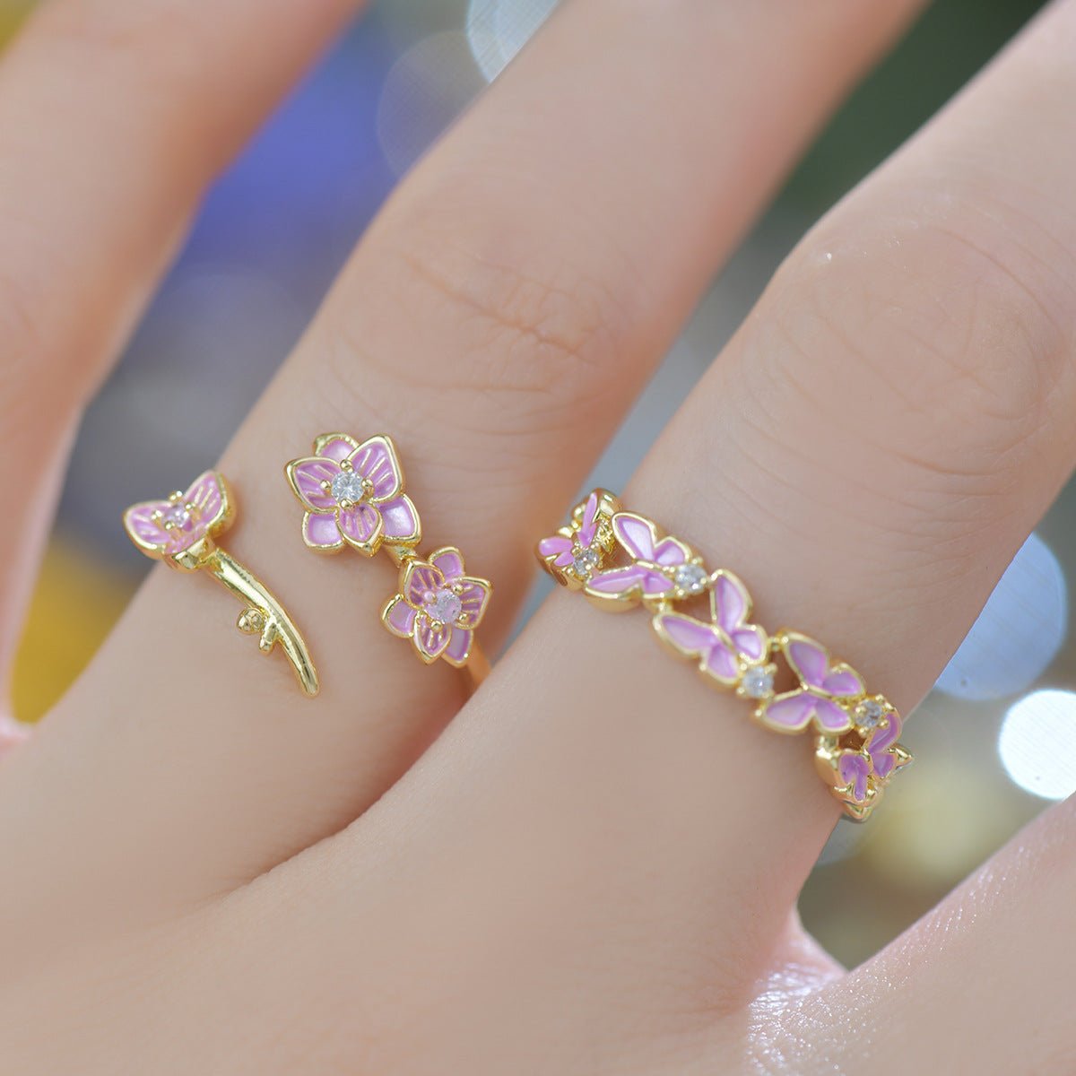 Endless Summer Ring in Pink - Gold - Plated - Abbott Atelier