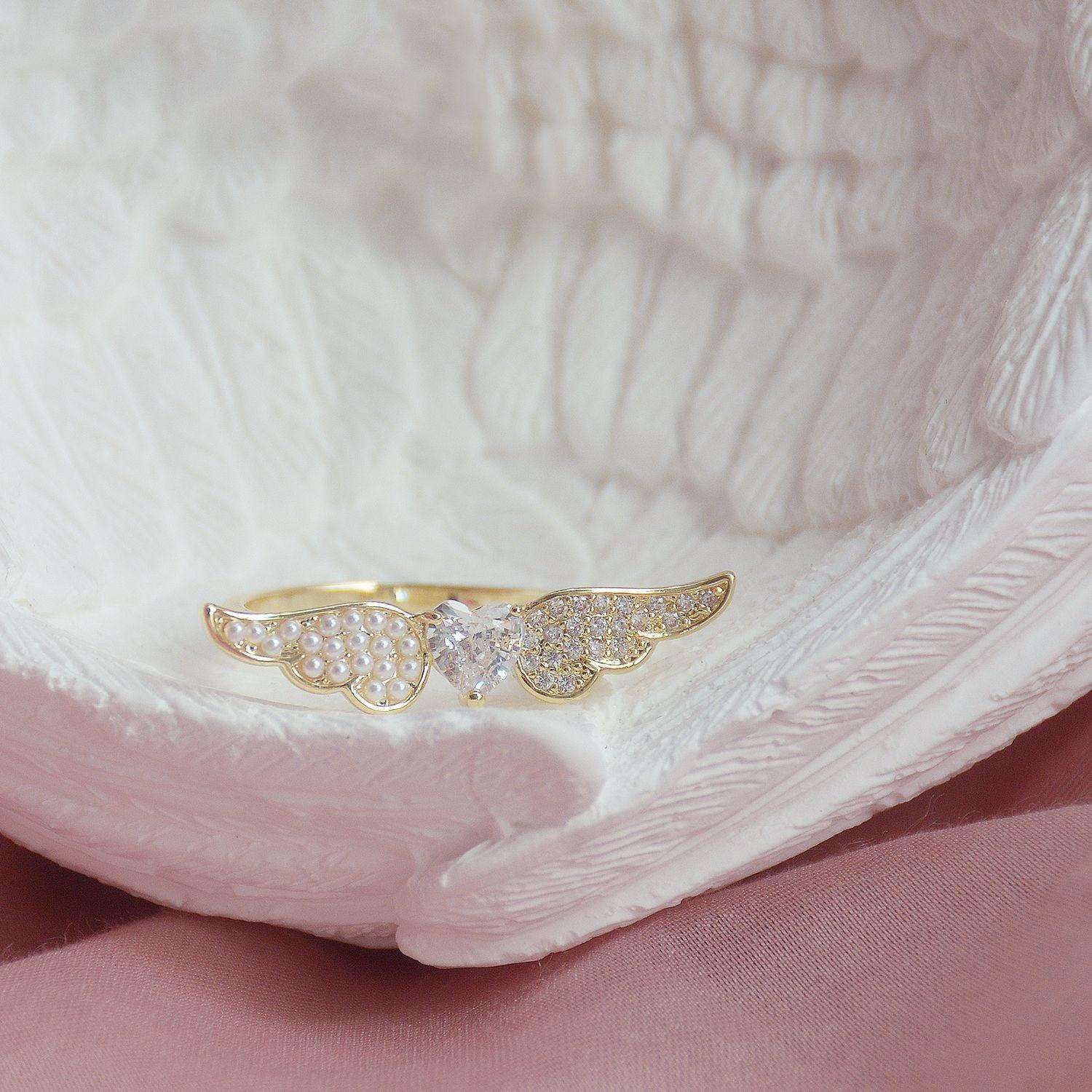 Fairy Wings Ring Set - Gold - Plated - Abbott Atelier