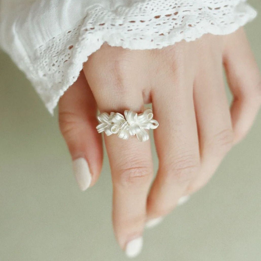 Fleur Ribbon Ring - Gold - Plated - Abbott Atelier