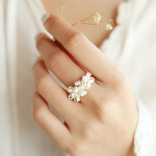 Fleur Ribbon Ring - Gold - Plated - Abbott Atelier