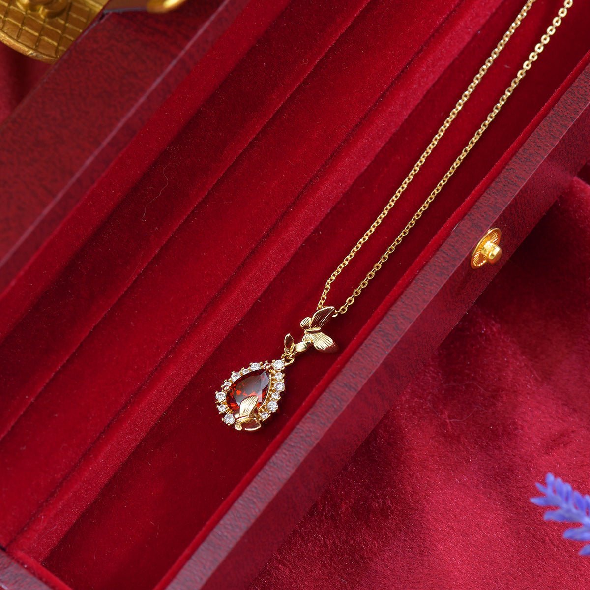 Gilded Butterfly Necklace - Gold Plated - Abbott Atelier