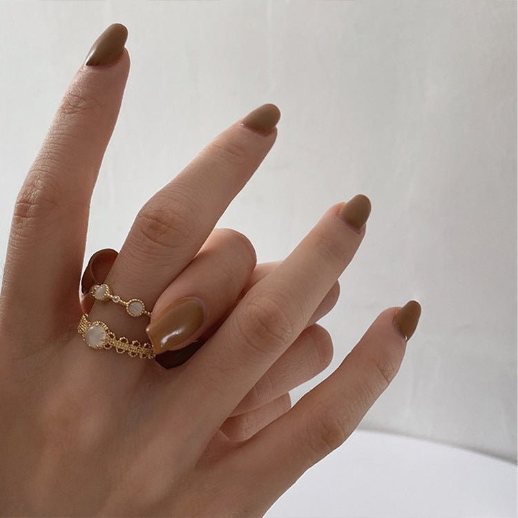 Gracie Heirloom Ring Set - Gold - Plated - Abbott Atelier