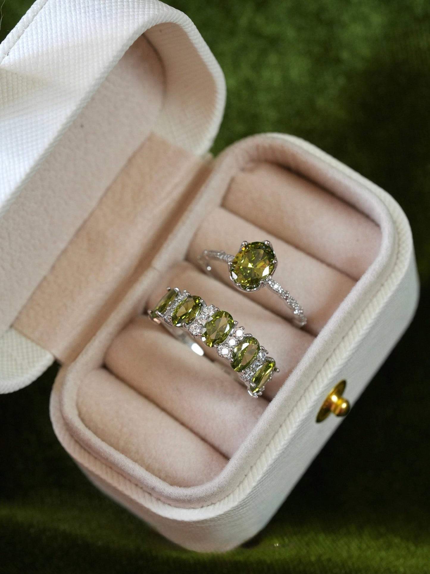 Imperial Peridot Ring - Gold - Plated - Abbott Atelier