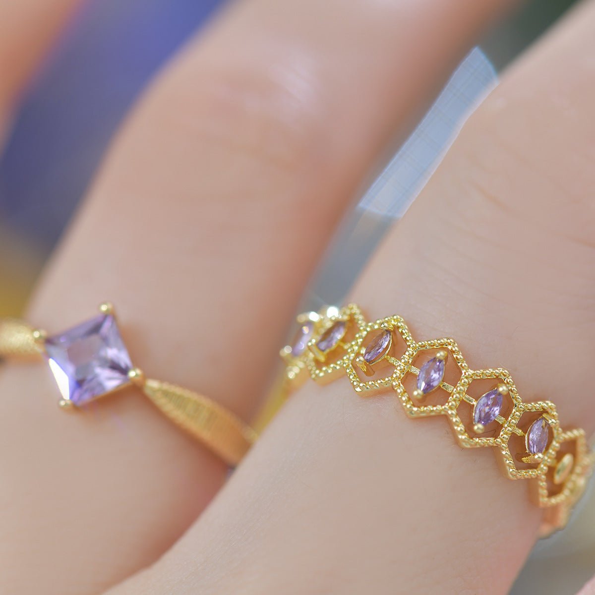 Isolde Marquise Band Ring - Gold - Plated - Abbott Atelier