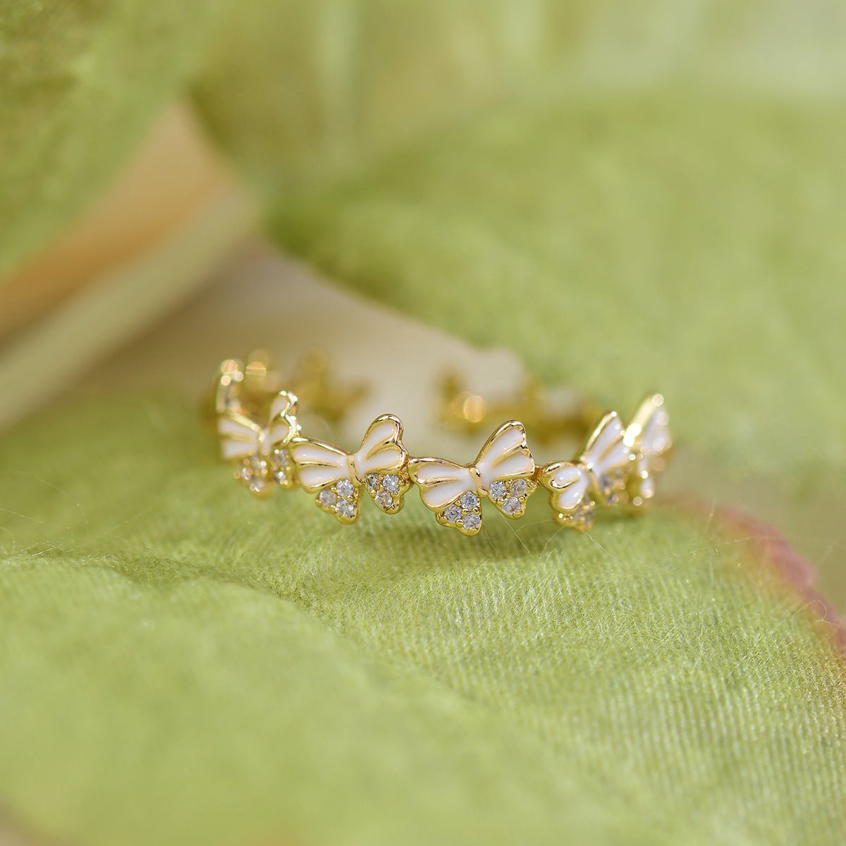 Ivory Flutter Ring - Gold - Plated - Abbott Atelier