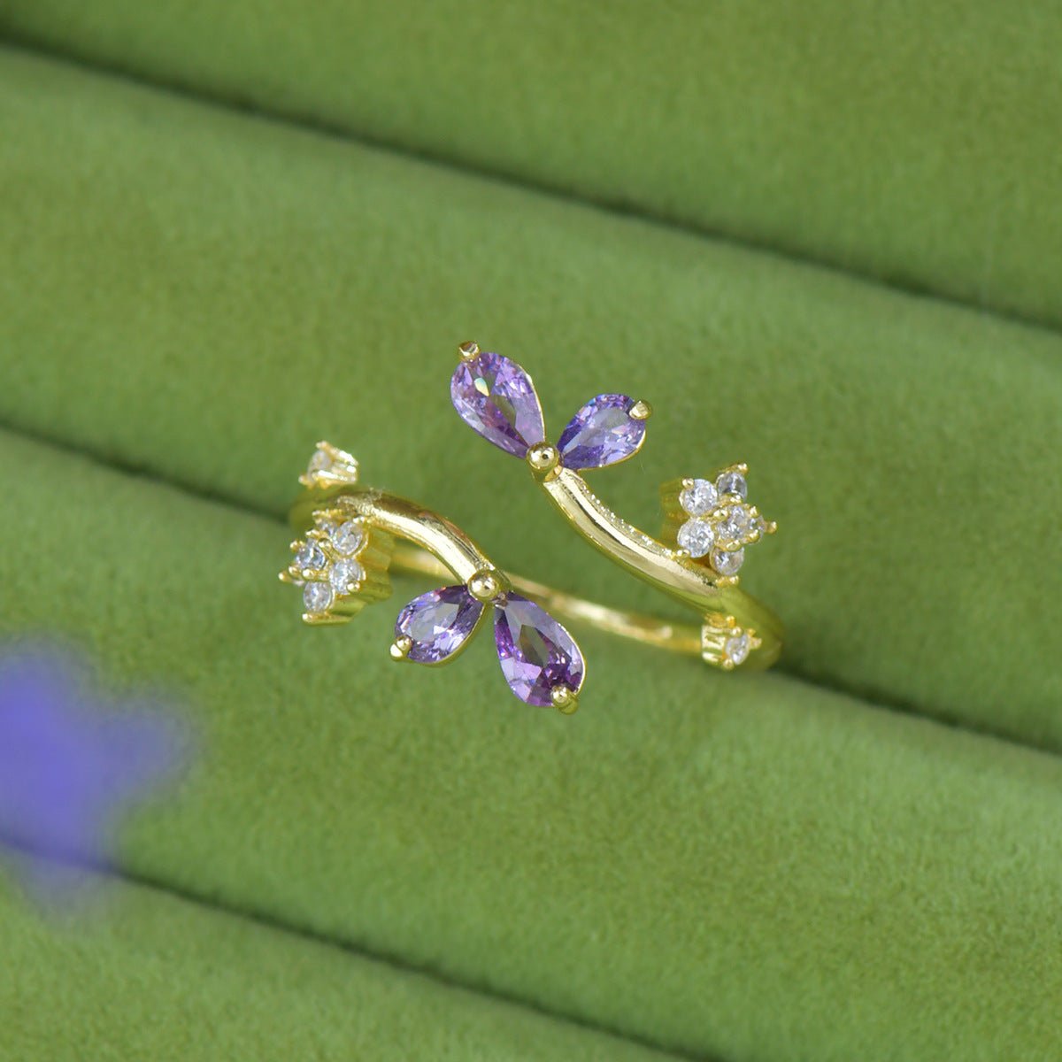 Lavender Whisper Ring - Gold - Plated - Abbott Atelier