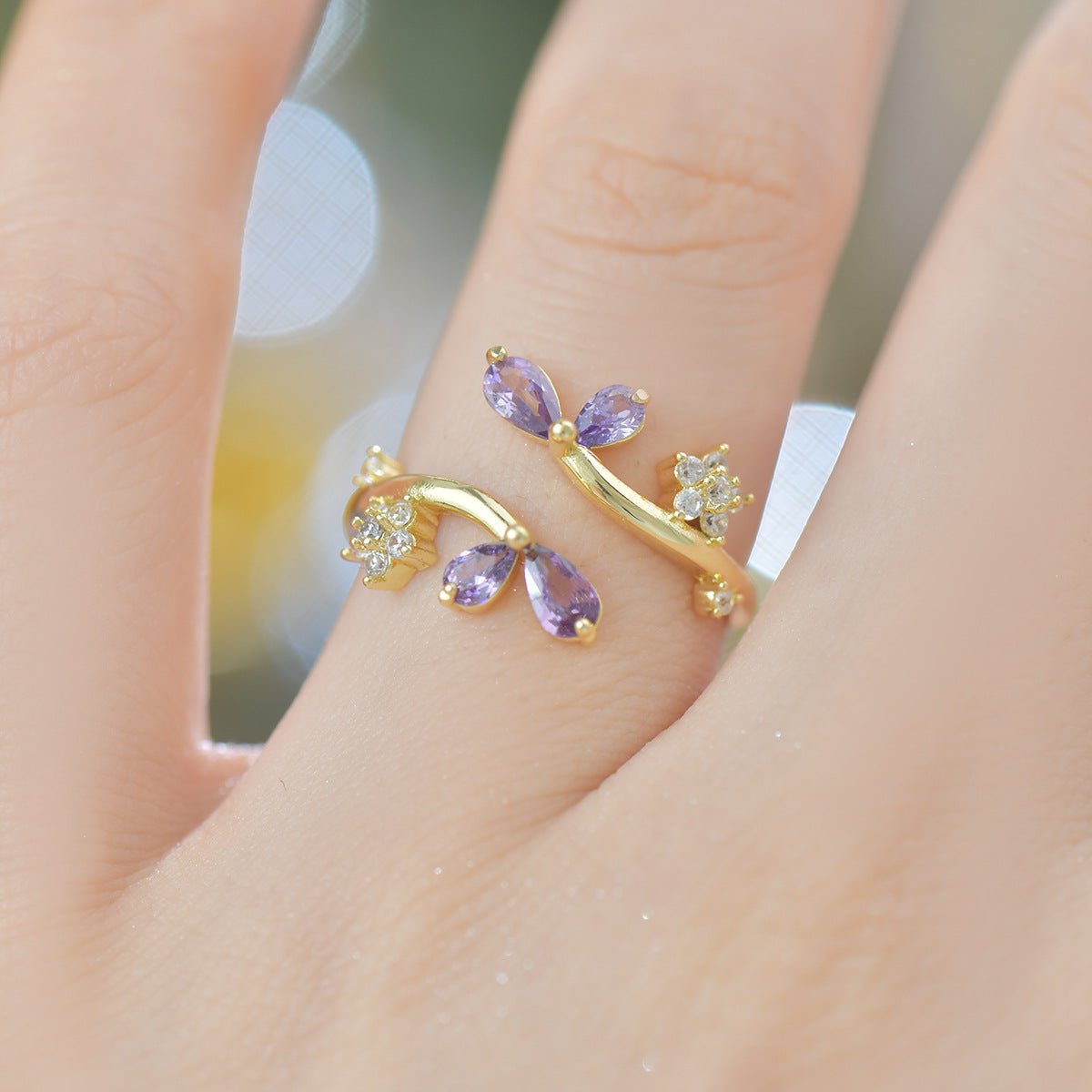 Lavender Whisper Ring - Gold - Plated - Abbott Atelier