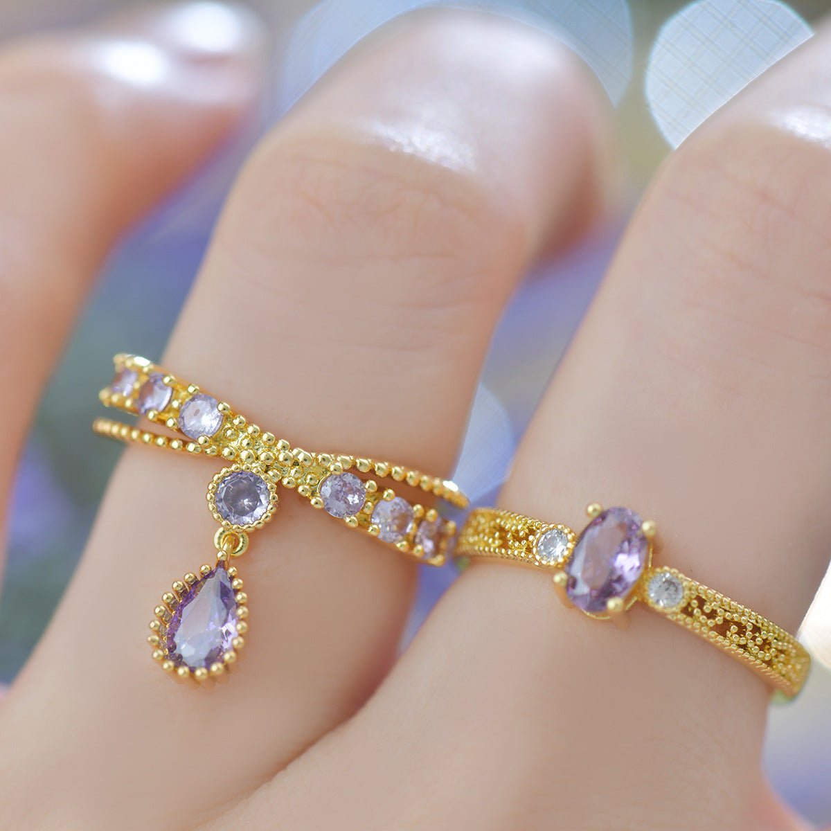 Lilac Belle Ring - Gold - Plated - Abbott Atelier