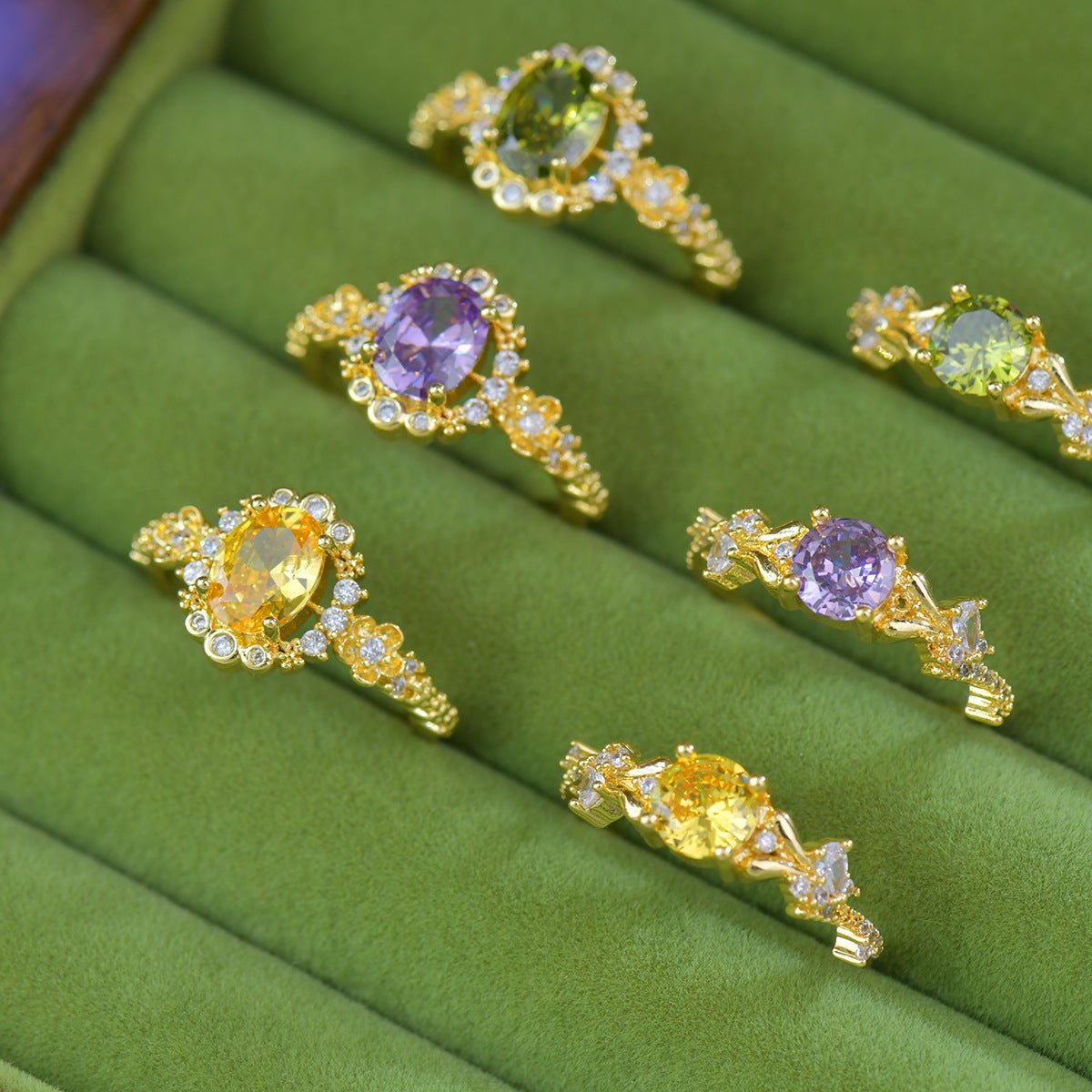 Lilac Bloom Ring - Gold - Plated - Abbott Atelier