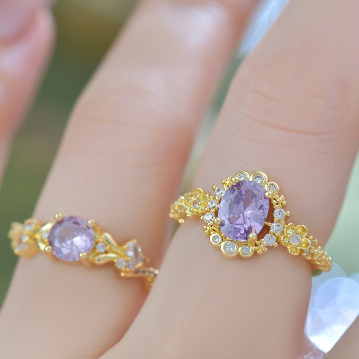 Lilac Bloom Ring - Gold - Plated - Abbott Atelier