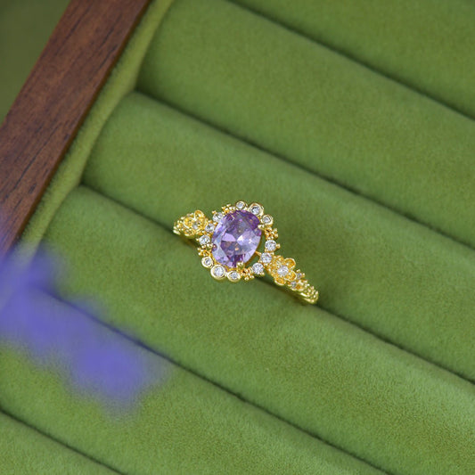 Lilac Bloom Ring - Gold - Plated - Abbott Atelier