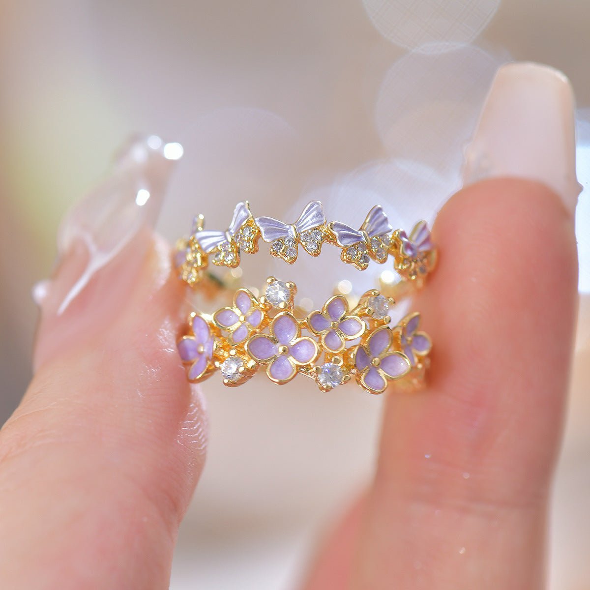 Lilac Blossom Ring - Gold - Plated - Abbott Atelier
