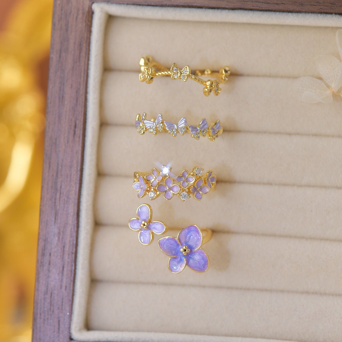 Lilac Blossom Ring - Gold - Plated - Abbott Atelier